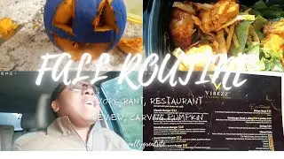 NEW✨ FALL ROUTINE | WORK RANT + RESTAURANT REVIEW + CARVING PUMPKIN