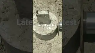 Lateral load test of pile