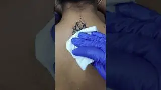 Lotus flower tattoo done by me  like and subscribe to more videos #shorts #tattoo #youtubeshorts