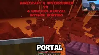 Minecraft's Speedrunner Vs 4 Hunter Revival Intense Hunting#usa