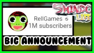 [NEW CODES] RELLGAMES 1 MILLION SUBSCRIBER SPECIAL, HUGE NEWS (Shindo Life)