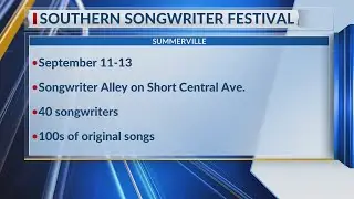 Southern Songwriter Festival coming to Summerville Sept. 11-13