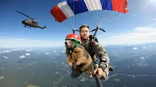 First Skydive Adventure for Marmot – Funny Moments With a Brave Marmot Hero