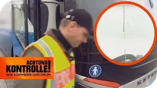 Windschutzscheibe gerissen: Darf der Fernbus weiter fahren? | Achtung Kontrolle | kabel eins