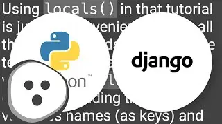 Django using locals()