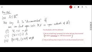 Modern Topology - Lecture 6 - Connected Spaces