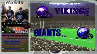 NFTGL 26 Episode 50 New York Giants at Minnesota Vikings Tecmo Super Bowl III Game 196