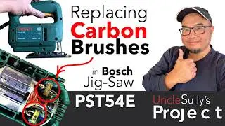Replacing Carbon Brushes on a Bosch PST54E Jig-Saw