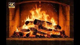 Cozy Fireplace ASMR 🔥 Relaxing Crackling Fire Sounds for Deep Sleep, Study & Relaxation (4K UHD)