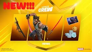 Fortnite August Crew Pack WOLVERINE ZERO 2022