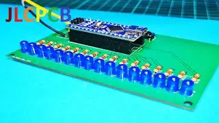 Как сделать 16 LED Chaser | 8 Эффектов - JLCPCB
