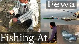 Fishing AT Pokhara Fewa Lake