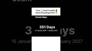 karna hi padega laadle 🔥#countdown  #motivation #dailyticktick #timereminder #trendingytshorts #song