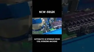 Automatic 12 spindle drum coil winding machine NCW-5012K