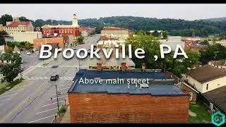 Drone video of Brookville, Pa