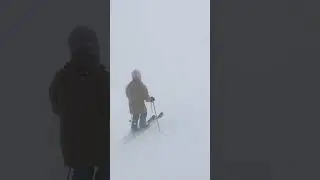#whiteout #skiing #blizzard