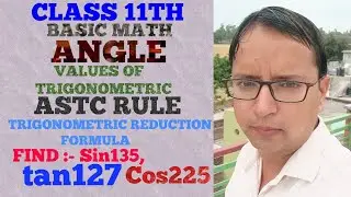 CLASS 11TH | ASTC RULE | TRIGONOMETRIC REDUCTION FORMULA | Basic math used in physics |
