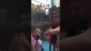 inside alton towers splash landings when the bug bucket tips over #birthday  #altontowersresort