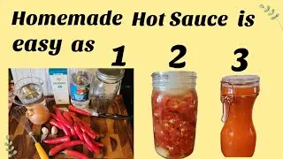 How to Make Easy Homemade Hot Sauce 🔥  | Step by Step | #howto #tutorial #hotsauce #homecook