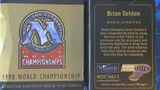 Magic: The Gathering 1998 World Championships Deck - Champion Brian Selden #ThrowbackThursday 24