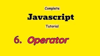 6. operator in javascript.