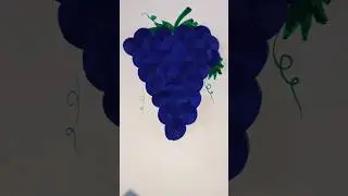 grapes /diy paper grapes /paper craft/ grapes using paper / paper fruits #grapes #papercraft #shorts