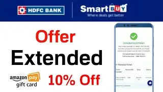 Hdfc smartbuy offer extended amazon gift card 10% discount loot 🔴 | hdfc bank smartbuy amazon offer