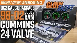 Unboxing | GlowShift Tinted 7 Color Series DS2 Gauge Package for 1998-2002 Dodge Ram 5.9 Cummins 24v