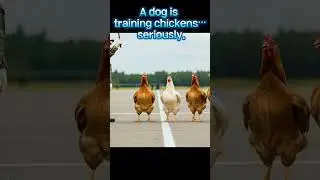 This Dog Drill Sergeant Is Training CHICKENS 🐔😂