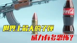 男生减速带：世界上最大的子弹，几乎和一罐可乐一样大，威力有多恐怖？【探索哥】