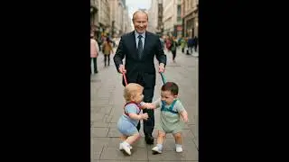 Baby stroll with Putin #donaldtrump #babies #ai  #youtubeshorts #viralreels #president #shorts