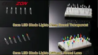 100pcs 5mm LED Diode Ultra Bright Warm White Red Green Blue UV Purp