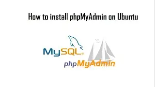How to install apache, PHP, MySQL & PHPMyAdmin on Ubuntu