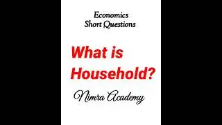 What is household? #microeconomics #economics #macroeconomics #household