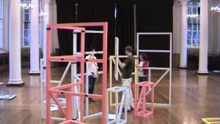 Modular Exhibition Display System by Mobile Studio for King's College London