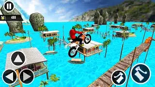 Mega Ramp Bike Stunt Racing 3D - Random Map Mod - Android GamePlay #4