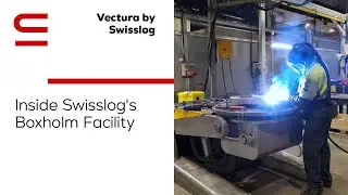 Inside Swisslog's Boxholm Facility: Vectura pallet stacker crane production