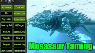 Ark mobile Taming Mosasaurus || Ark Mobile God console Free #arkmobile #mosasaurus
