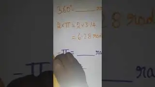360 degree to radian 180 degree to radian