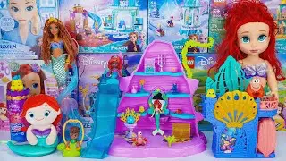 Disney Princess Toys Collection Unboxing | Disney Princess Ariel Mermaid Castle Toys 🐚💜 | ASMR Toys
