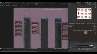 Lip sync in geometry nodes Blender, repeat zone,  index switch.
