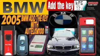 BMW 2005 #add key AUTEL KM100 sami smart key#autel