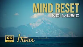 1 Hour Deep Focus - Distant Mountain Peak | Ocean Horizon Ambience ASMR