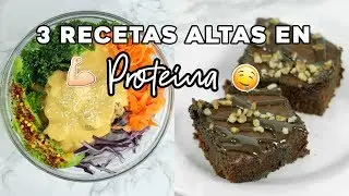 3 RECETAS ALTAS EN PROTEÍNAS SUPER SALUDABLES ROASTING VEGGIES