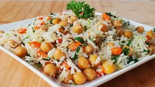Coconut Chickpea Rice Recipe | 15 Min Vegan Dinner Idea | Dish & Devour