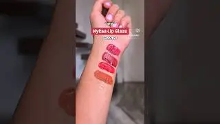 Nykaa Lip Glaze Lip Oil Swatches