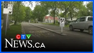 Bike lane construction underway despite resident's protests