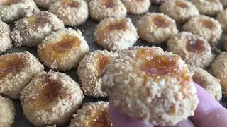 Super simpele en lekkere Pinda jam koekjes | halawiyat b kawit | recepten oum younes #95