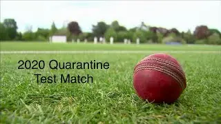 Quarantine Test Match -  Solo Backyard Cricket With Commentary