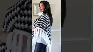 💛💛💛&laquo;Зимнее цветение &ndash; роскошная вязаная крючком шаль с цветочной вышивкой&raquo;